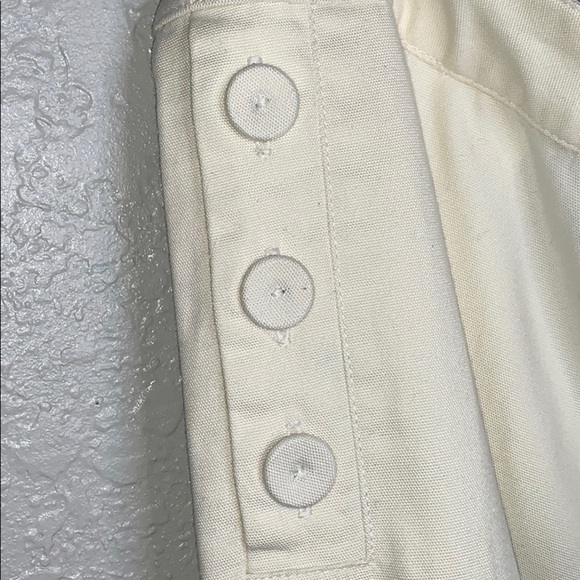NWT Talbots linen White/ Cream Pants - Picture 3 of 9